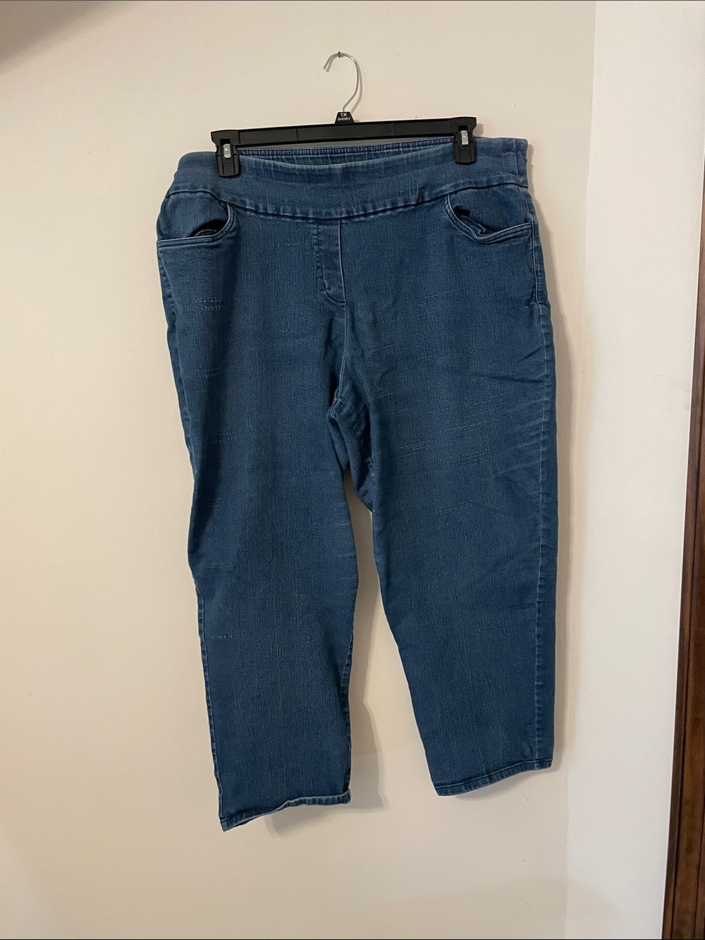 Alfred Dunner Women's Denim Cropped Ankle Jeans - Blue
